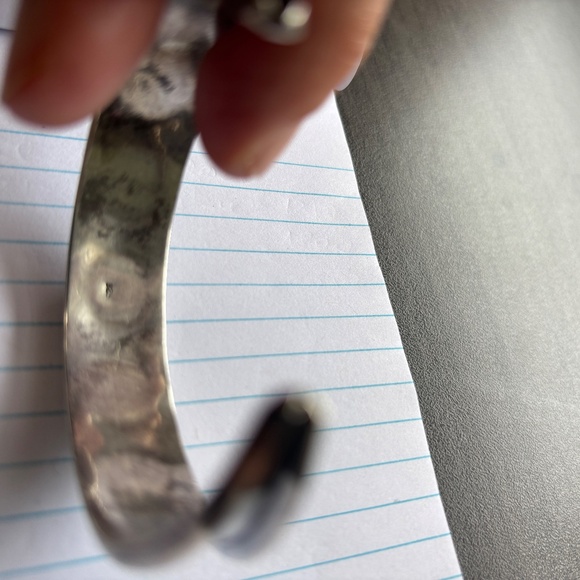 925 sterling silver bracelet custom made in Japan with real turcoise stones - Picture 4 of 4